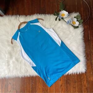 Champion Blue & White Muscle Tank Top Shirt Double Dry